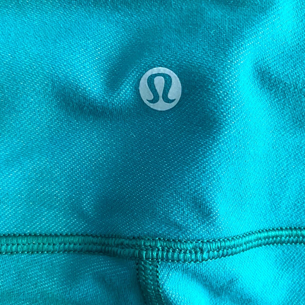 Lululemon wunder under tights in Kelly green 28 inch length